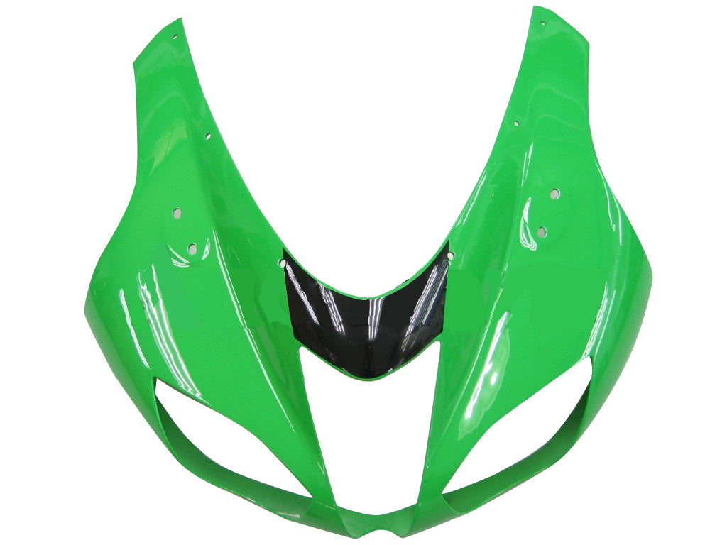 2007-2008 Fairings Kawasaki ZX6R ZX636 Green Black Silver  Ninja ZX6R  Generic