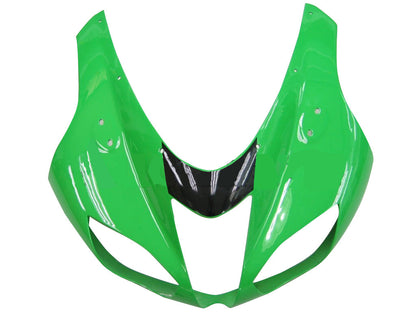 2007-2008 Fairings Kawasaki ZX6R ZX636 Green Black Silver  Ninja ZX6R  Generic
