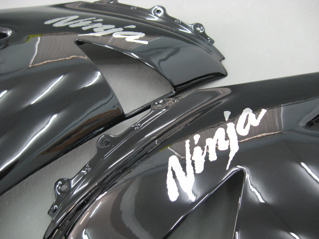 2007-2008 Fairings Kawasaki ZX6R ZX636 Black Ninja  Generic