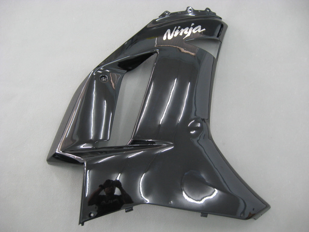 2007-2008 Fairings Kawasaki ZX6R ZX636 Black Ninja  Generic