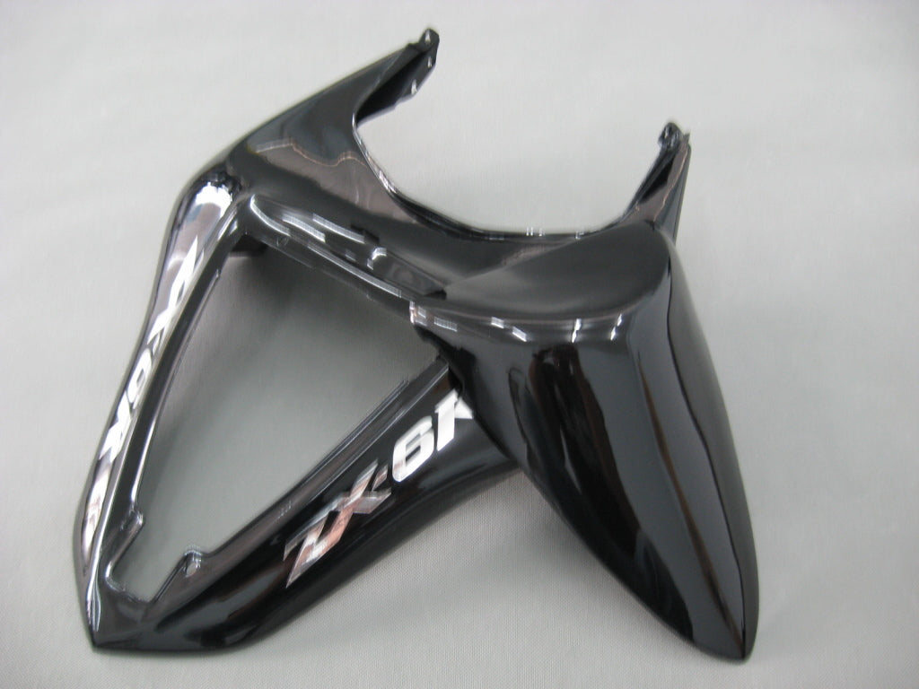 2007-2008 Fairings Kawasaki ZX6R ZX636 Black Ninja  Generic