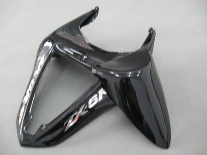 2007-2008 Fairings Kawasaki ZX6R ZX636 Black Ninja  Generic