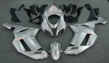 2007-2008 Fairings Kawasaki ZX6R ZX636 Silver Ninja  Generic