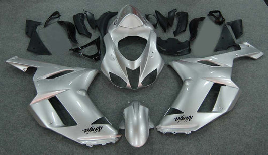 2007-2008 Fairings Kawasaki ZX6R ZX636 Silver Ninja  Generic