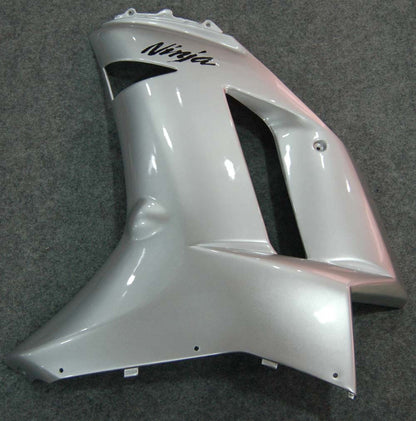 2007-2008 Fairings Kawasaki ZX6R ZX636 Silver Ninja  Generic