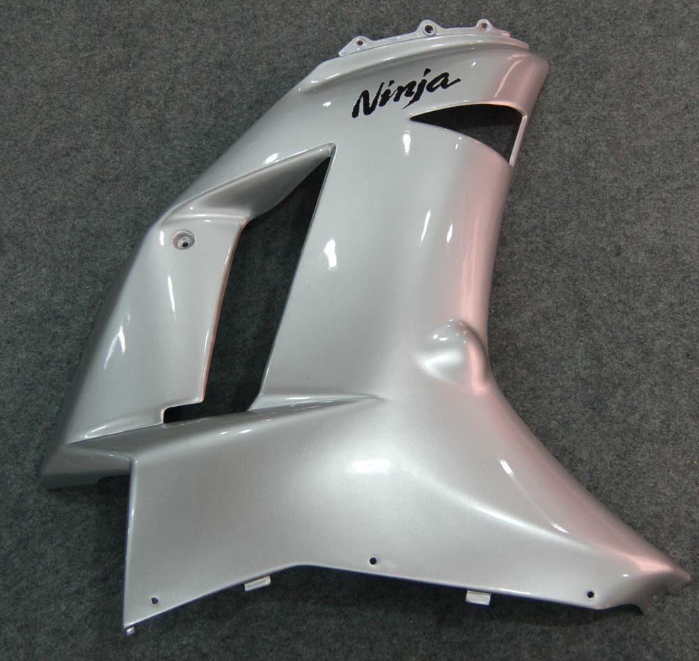 2007-2008 Fairings Kawasaki ZX6R ZX636 Silver Ninja  Generic