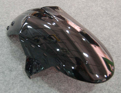 2007-2008 Fairings Kawasaki ZX6R ZX636 Black & Red Flame Ninja  Generic