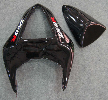 2007-2008 Fairings Kawasaki ZX6R ZX636 Black & Red Flame Ninja  Generic