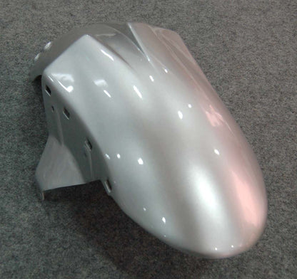 2007-2008 Fairings Kawasaki ZX6R ZX636 Silver & Red Flame ZX6R  Generic