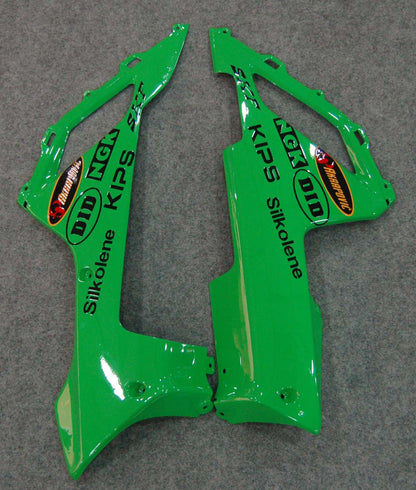 2007-2008 Fairings Kawasaki ZX6R ZX636 Green Black  ZX6R  Generic