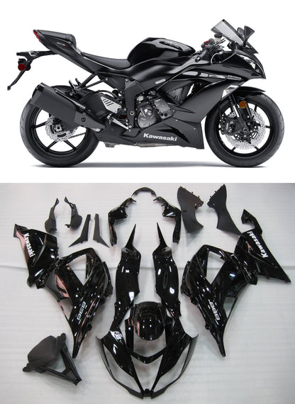 2013-2018 Fairings Plastics Kawasaki ZX6R 636 Black Ninja  Generic