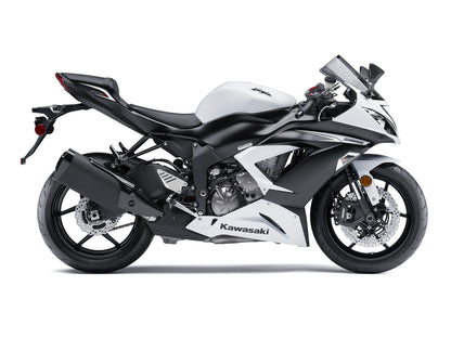 2013-2018 Fairings Plastics Kawasaki ZX6R 636 White Ninja  Generic