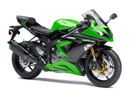 2013-2018 Fairings Plastics Kawasaki ZX6R 636 Green Black Ninja  Generic