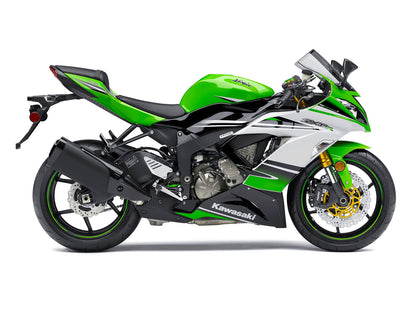 2013-2018 Fairings Plastics Kawasaki ZX6R 636 Green White Ninja  Generic