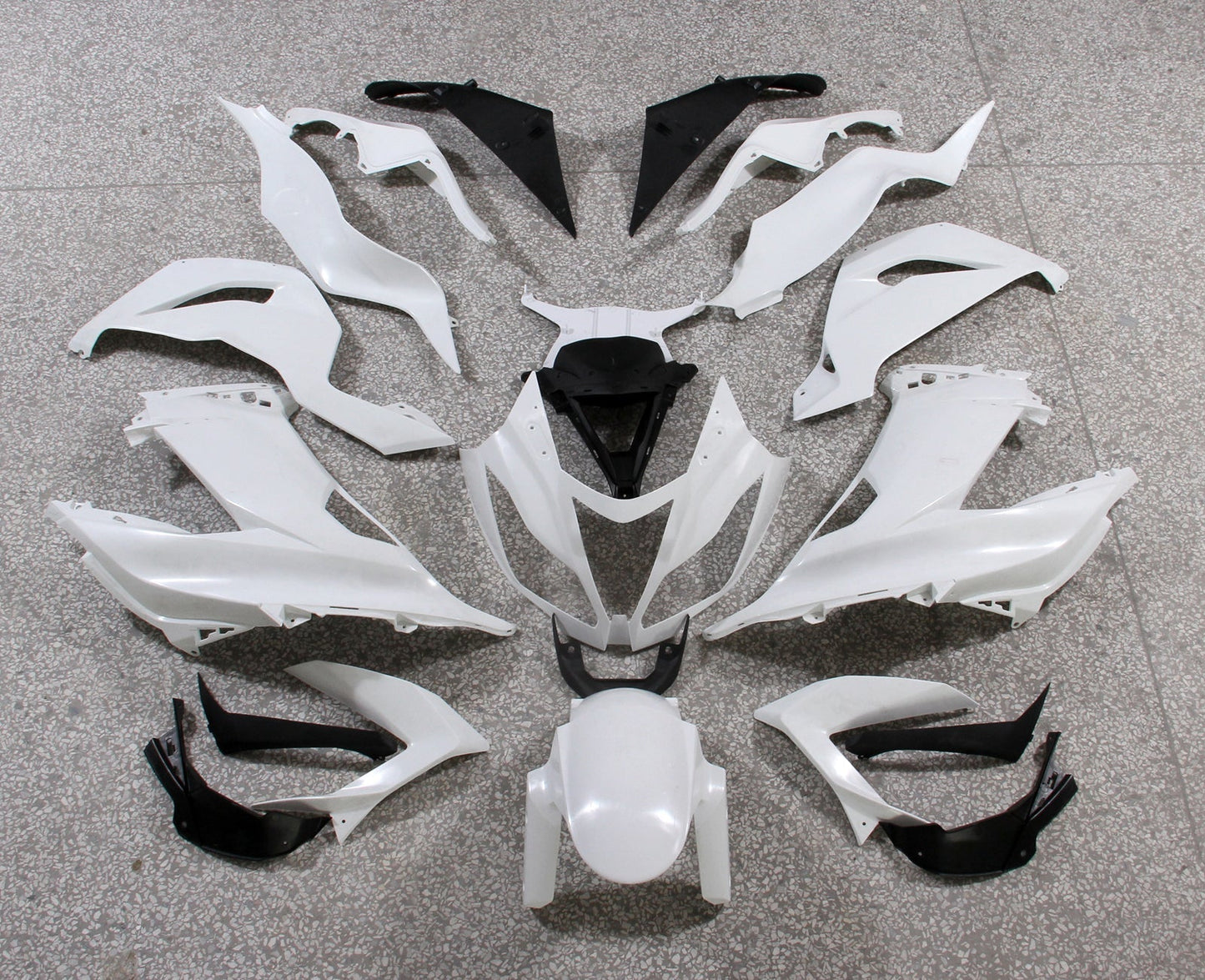 2013-2018 Fairings Plastics Kawasaki ZX6R 636 White Ninja  Generic