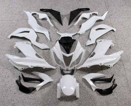 2013-2018 Fairings Plastics Kawasaki ZX6R 636 White Ninja  Generic