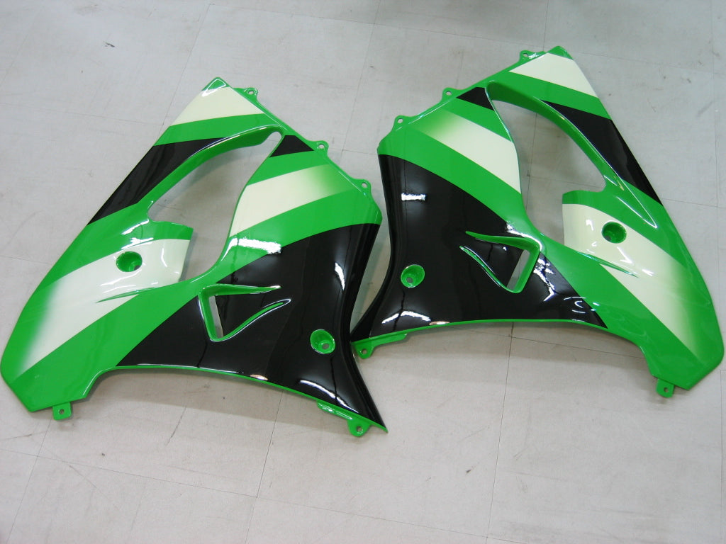 2000-2001 Fairings Kawasaki ZX 9R Green Black ZX9R  Generic