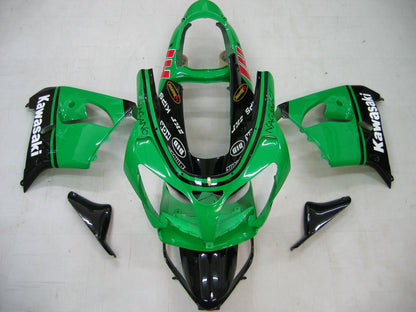 2000-2001 Fairings Kawasaki ZX 9R Green Black No.14 ZX9R  Generic