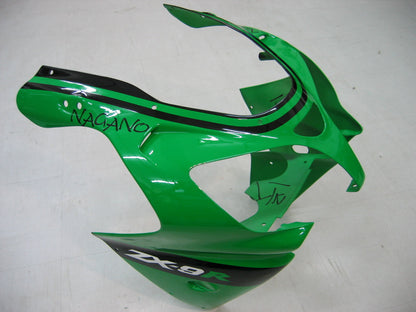 2000-2001 Fairings Kawasaki ZX 9R Green Black No.14 ZX9R  Generic