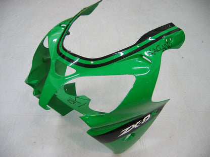 2000-2001 Fairings Kawasaki ZX 9R Green Black No.14 ZX9R  Generic