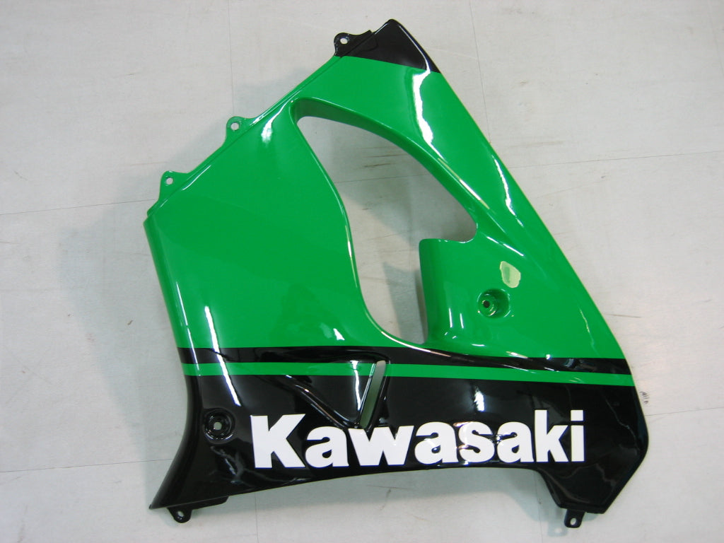 2000-2001 Fairings Kawasaki ZX 9R Green Black No.14 ZX9R  Generic