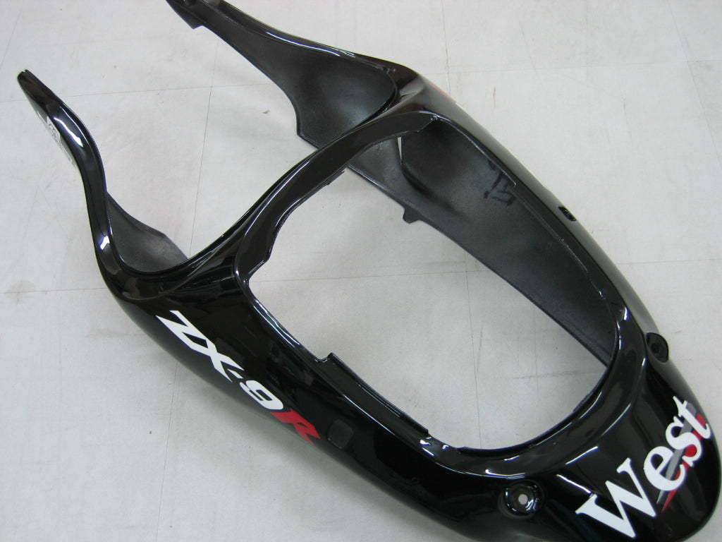2000-2001 Fairings Kawasaki ZX 9R Black White West ZX9R  Generic