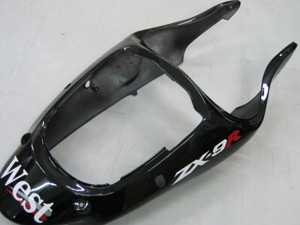2000-2001 Fairings Kawasaki ZX 9R Black White West ZX9R  Generic