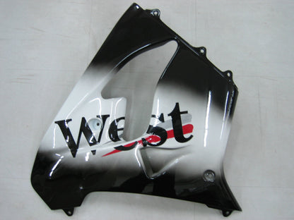 2000-2001 Fairings Kawasaki ZX 9R Black White West ZX9R  Generic