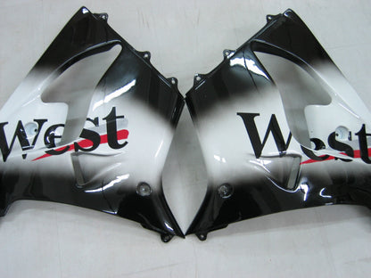 2000-2001 Fairings Kawasaki ZX 9R Black White West ZX9R  Generic