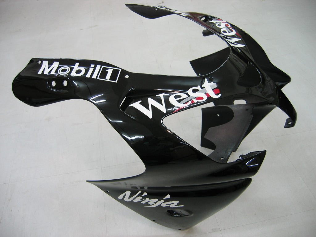 2000-2001 Fairings Kawasaki ZX 9R Black White West ZX9R  Generic