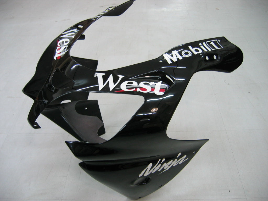 2000-2001 Fairings Kawasaki ZX 9R Black White West ZX9R  Generic