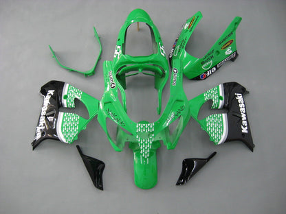 2000-2001 Fairings Kawasaki ZX 9R Green Black No.56 Nakano  Generic