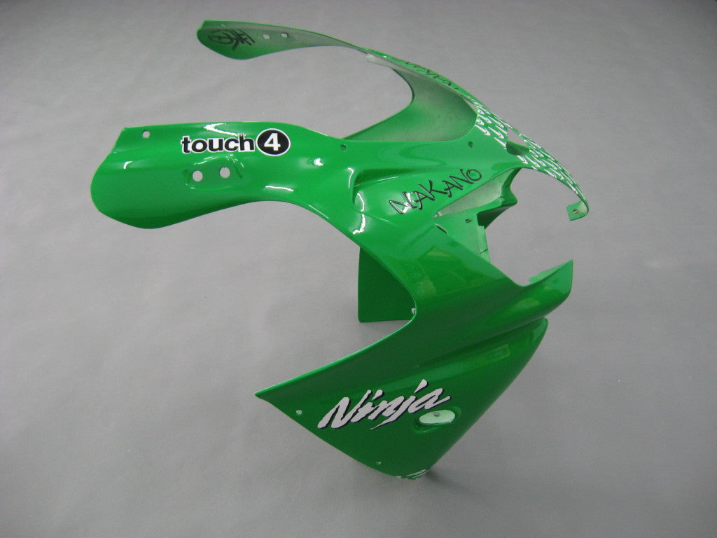 2000-2001 Fairings Kawasaki ZX 9R Green Black No.56 Nakano  Generic
