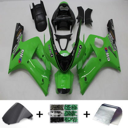 2003-2004 Kawasaki ZX6R 636 Fairing Kit Bodywork Plastic ABS
