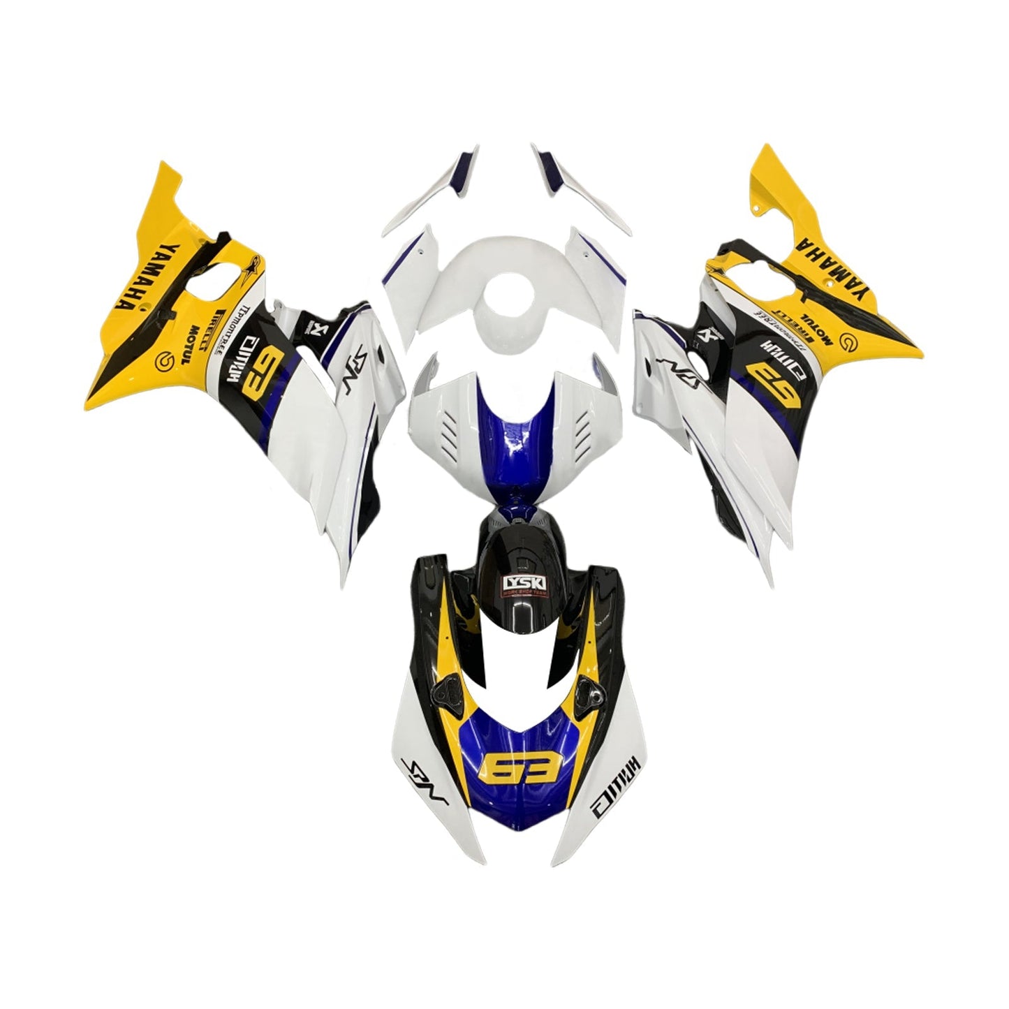 2017-2023 Yamaha YZF-R6 Fairing Kit Bodywork Plastic ABS