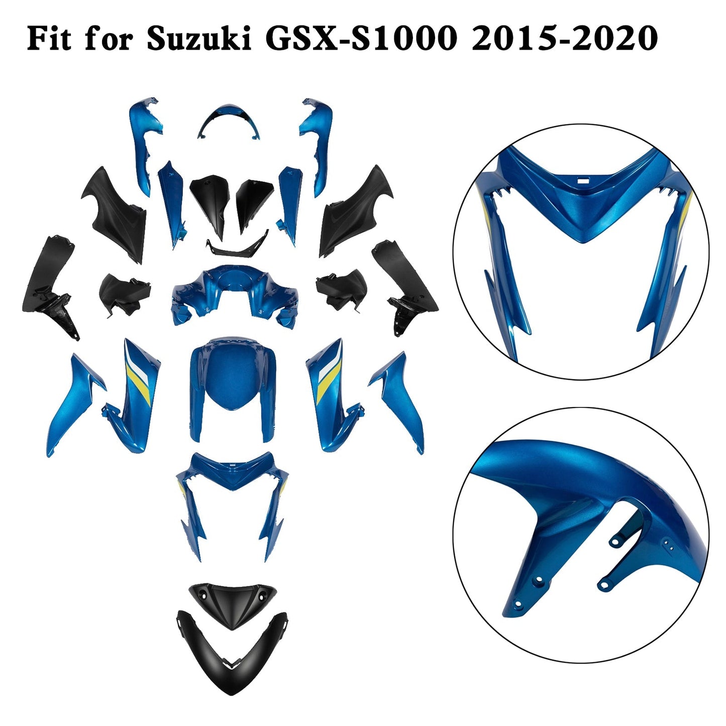 2015-2020 Suzuki GSX-S 1000 GSXS Plastic Bodywork Fairing Kit