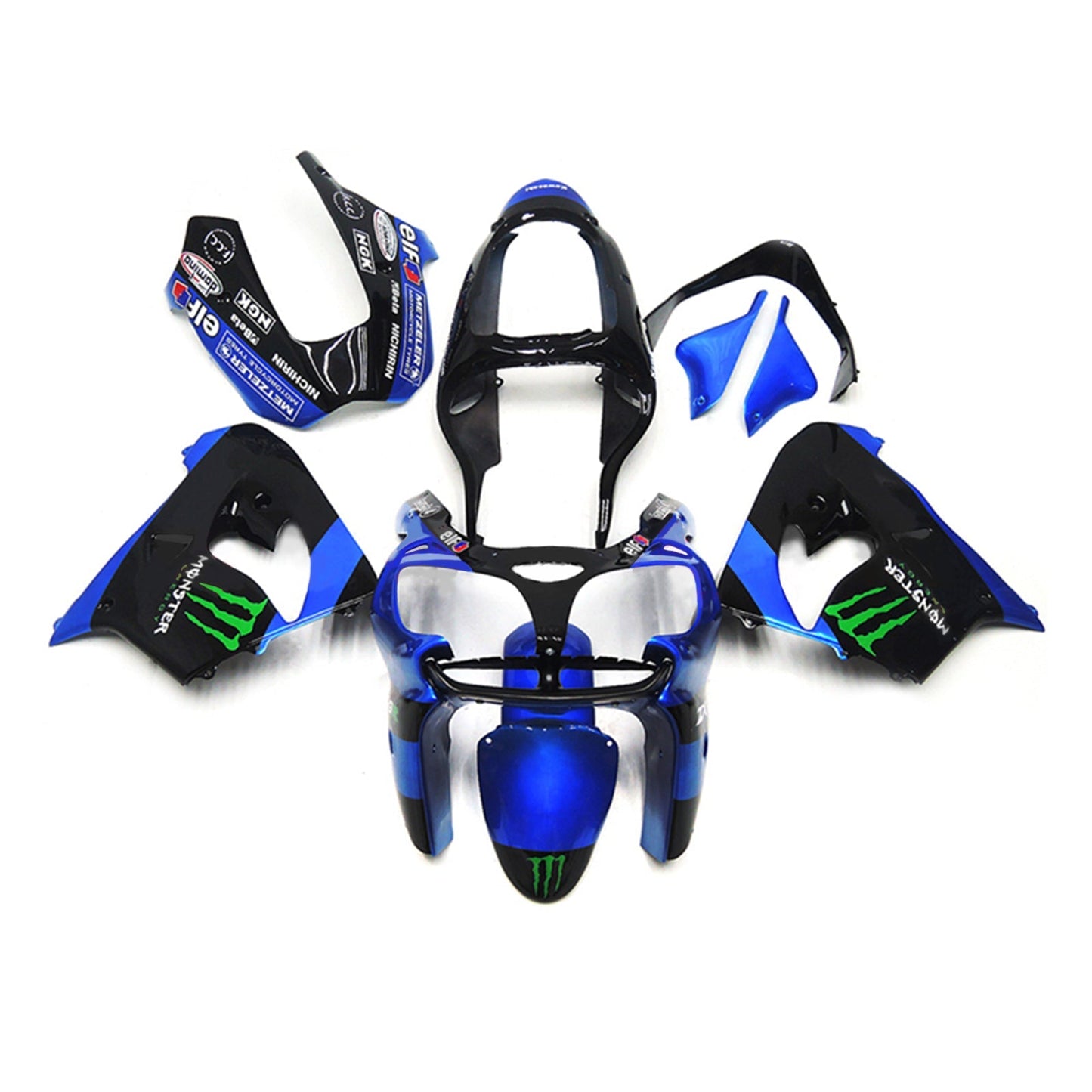 2002-2003 Kawasaki ZX9R Fairing Kit Bodywork Plastic ABS