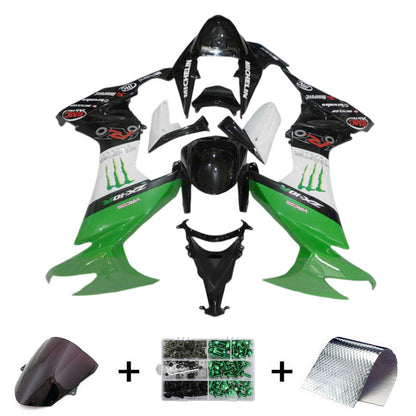 2008-2010 Kawasaki ZX10R Fairing Kit Bodywork Plastic ABS