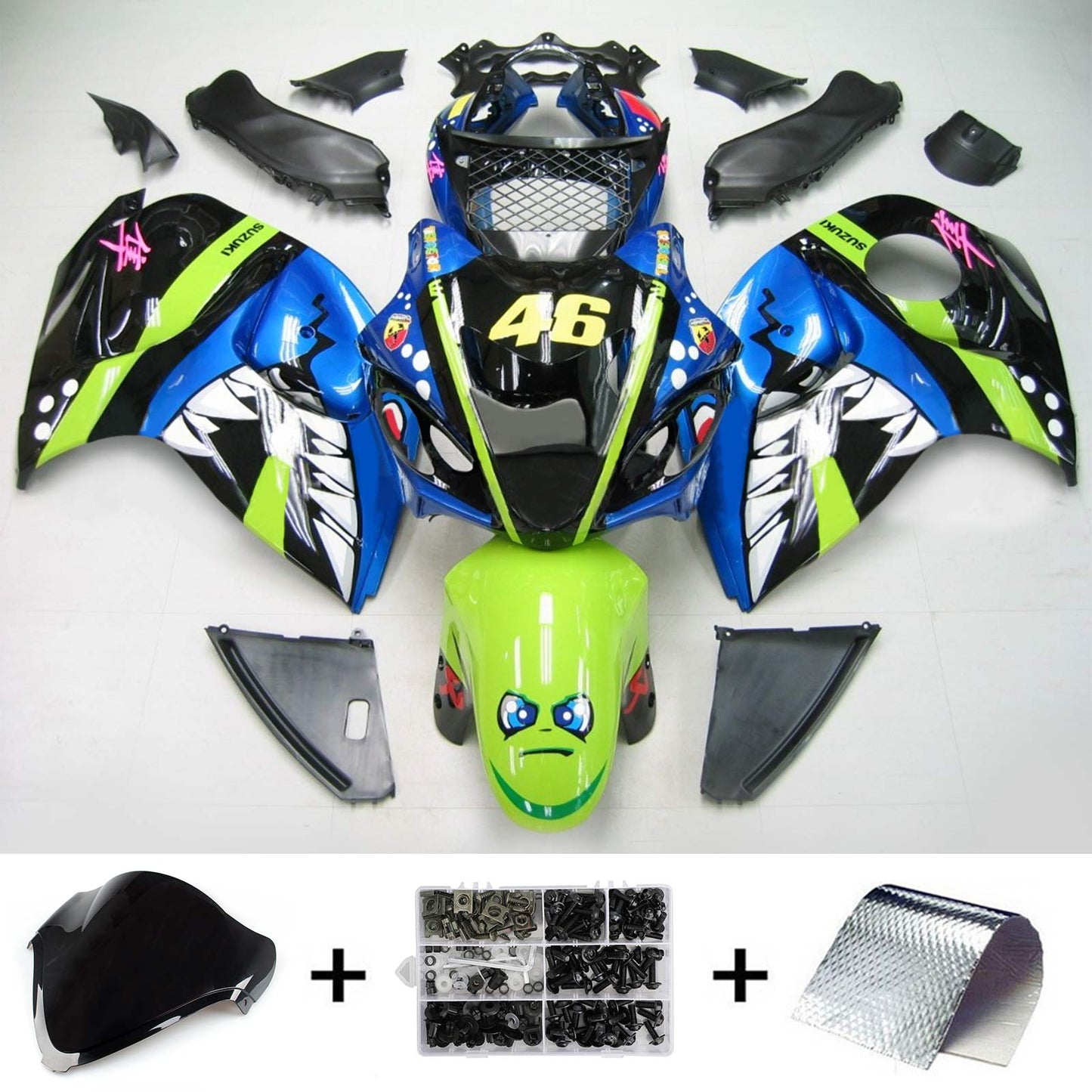 2008-2020 Suzuki Hayabusa GSXR1300 Fairing Kit Bodywork Plastic ABS