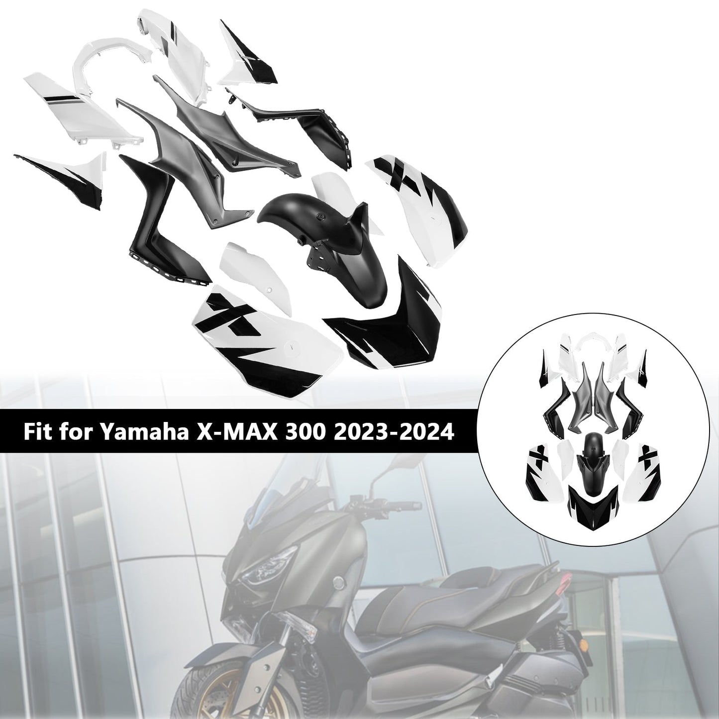 2023-2024 Yamaha X-MAX 300 XMAX Fairing Kit