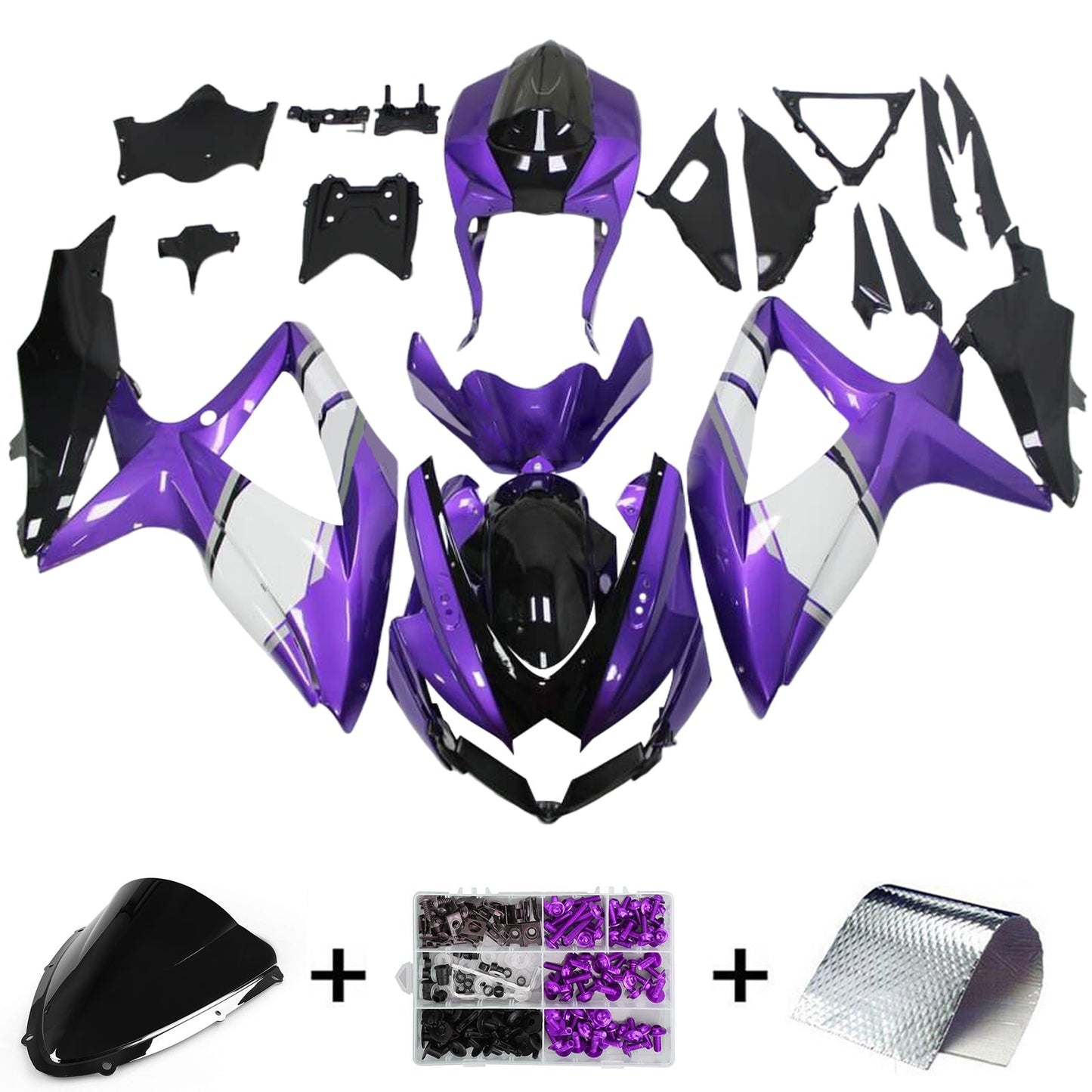 2008-2010 Suzuki GSXR 600/750 K8 Fairing Kit Bodywork Plastic ABS
