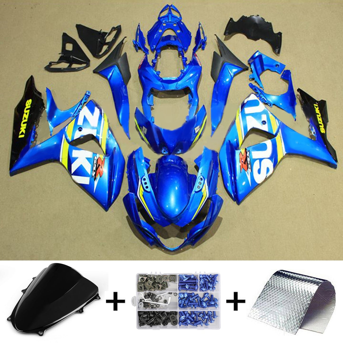 2009-2016 Suzuki GSXR1000 K9 Fairing Kit Bodywork Plastic ABS