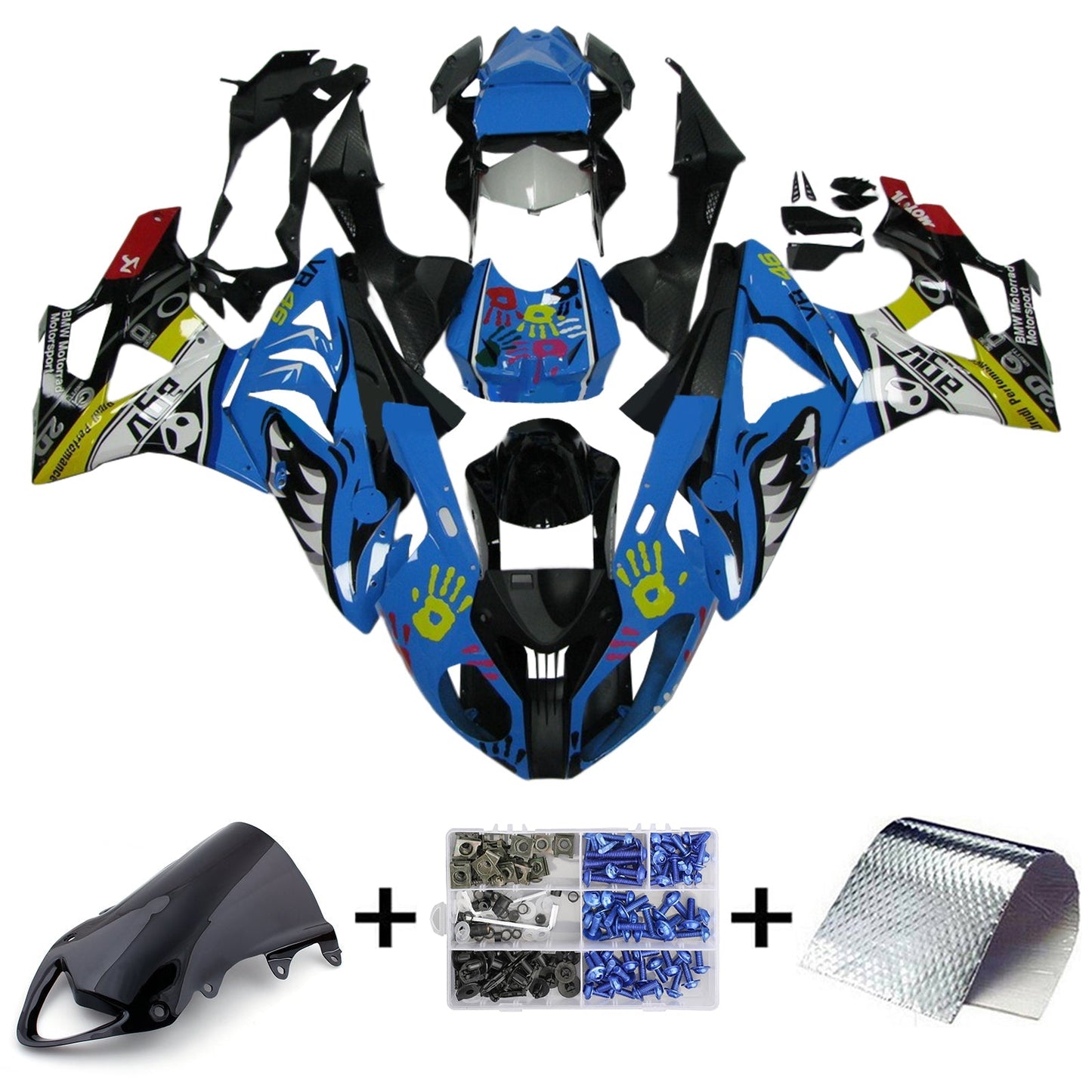 2009-2014 BMW S1000RR Fairing Kit Bodywork Plastic ABS