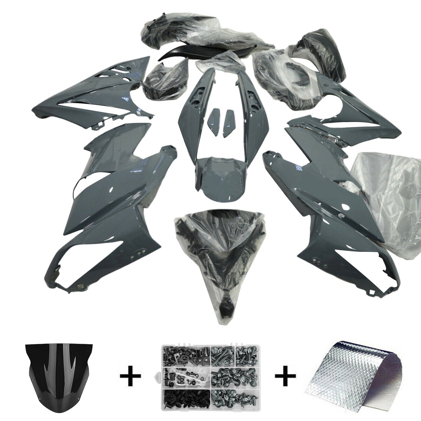 2009-2011 Kawasaki Ninja 650 ER-6F EX650 04# Fairing Kit Plastic