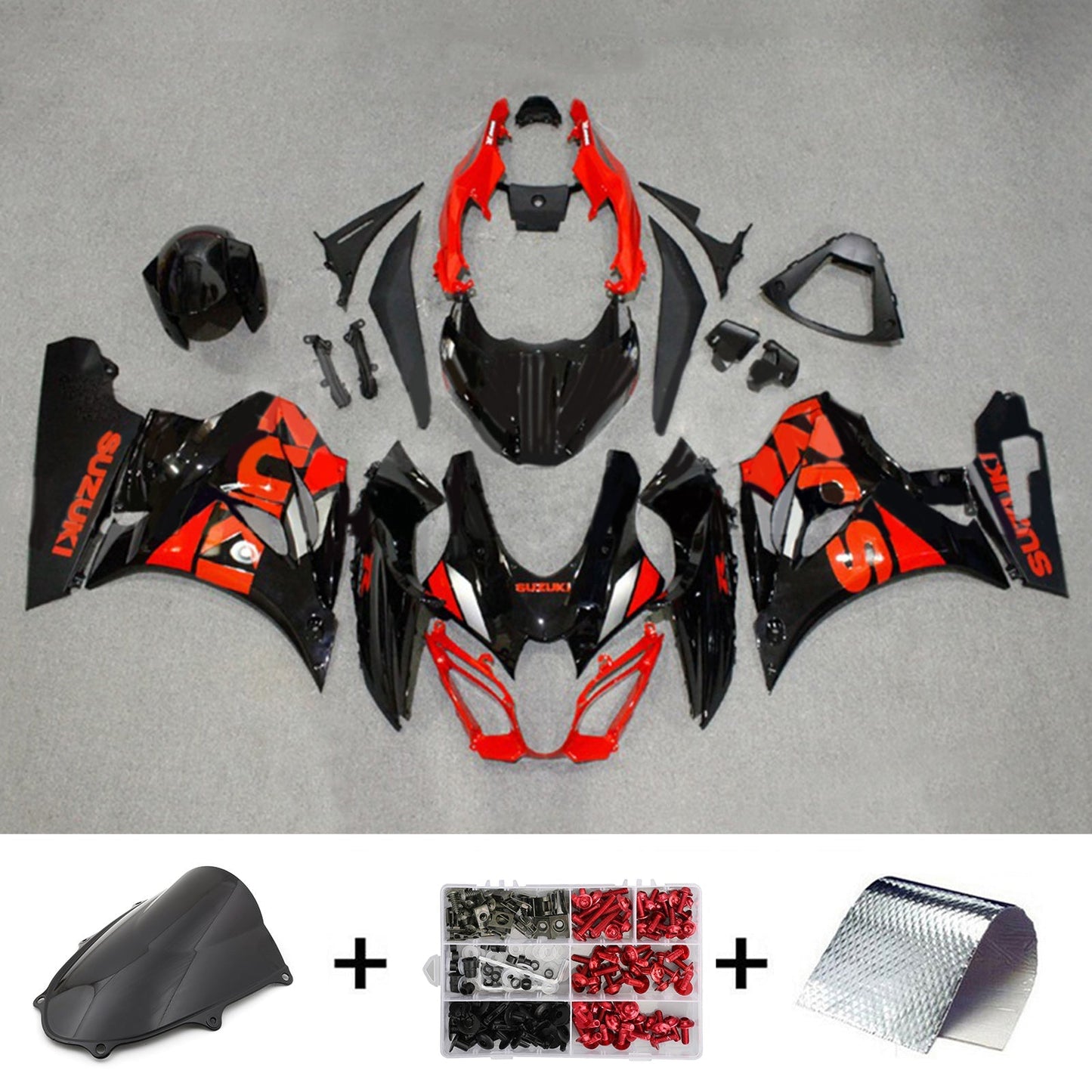 2017-2024 Suzuki GSXR1000 K17 Fairing Kit Bodywork Plastic ABS