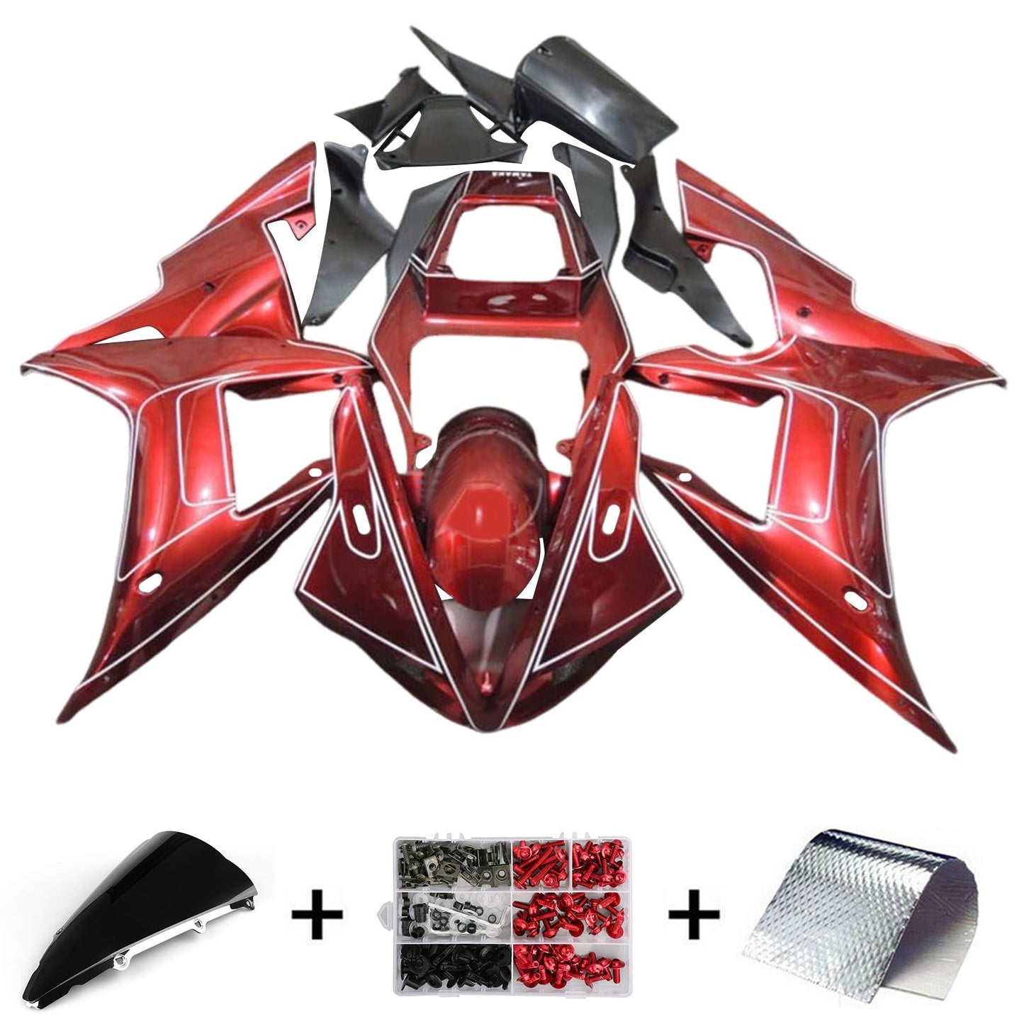 2002-2003 Yamaha YZF 1000 R1 Fairing Kit Bodywork Plastic ABS