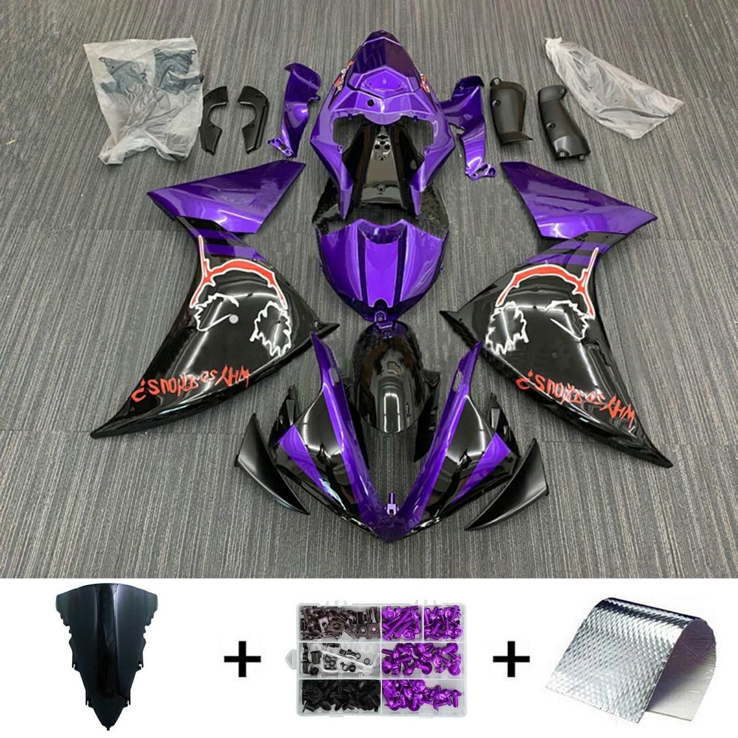 2009-2011 Yamaha YZF 1000 R1 Fairing Kit Bodywork Plastic ABS