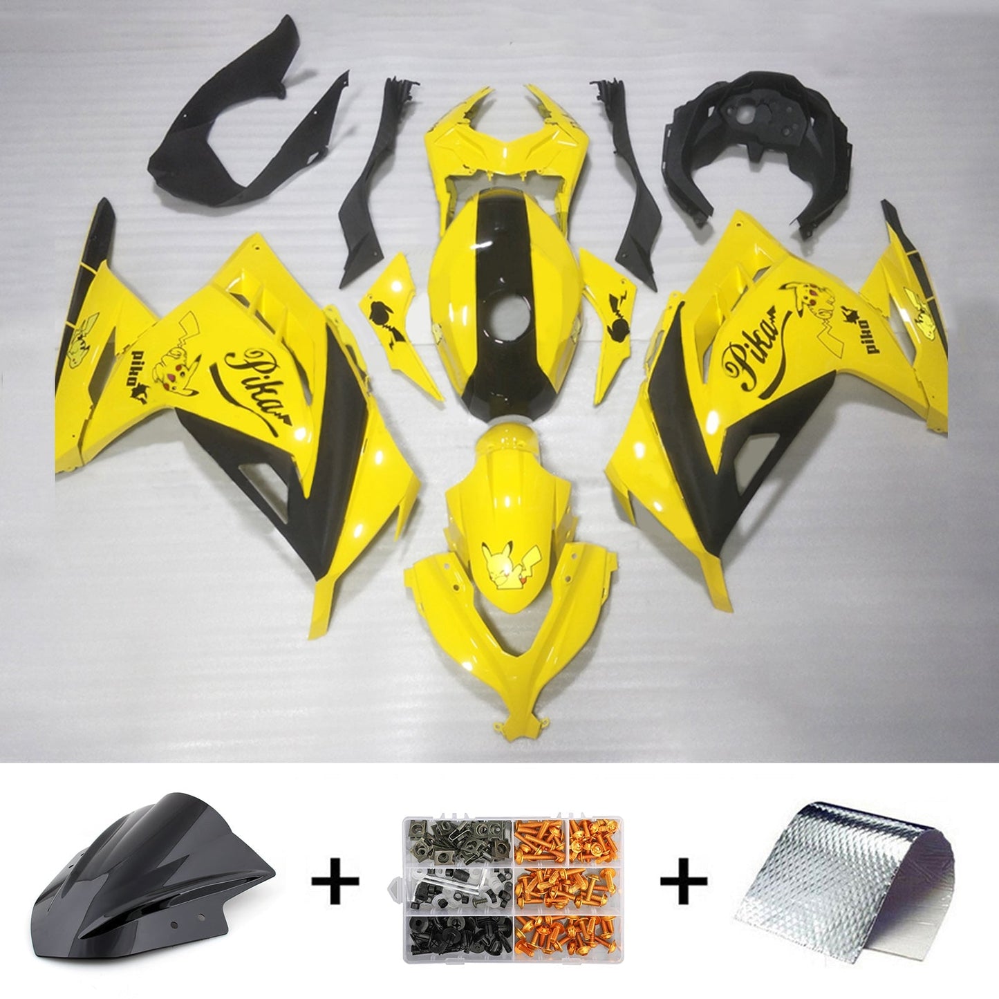 2013-2024 Kawasaki EX300 Ninja300 Fairing Kit Bodywork Plastic ABS