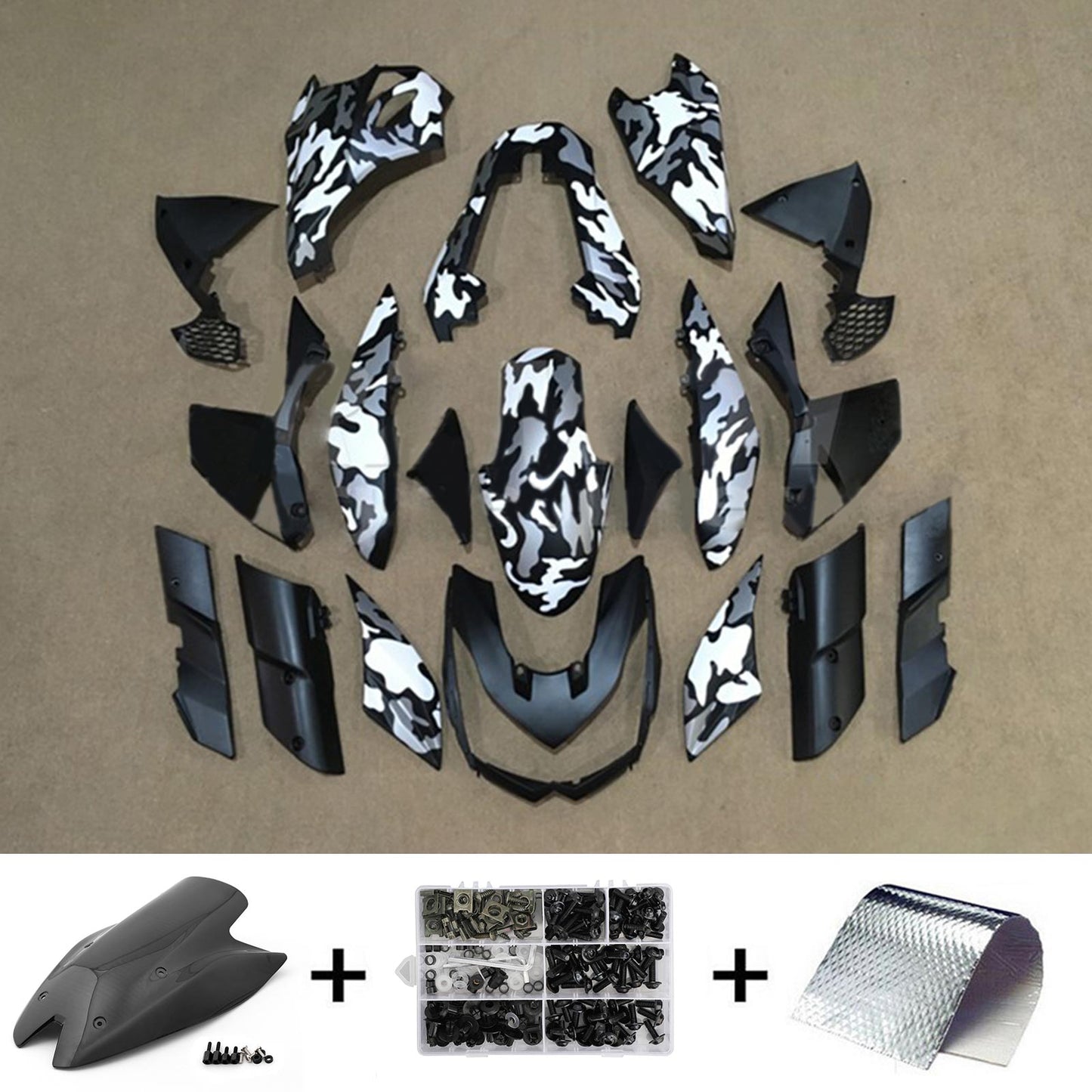 2010-2013 Kawasaki Z1000 Fairing Kit Bodywork Plastic ABS