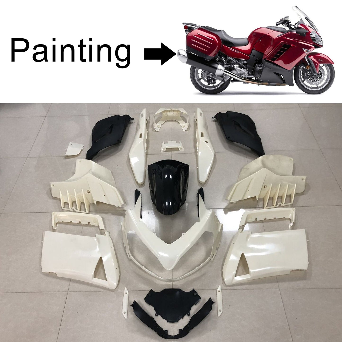 2007-2009 Kawasaki GTR1400 ZG1400 Fairing Kit